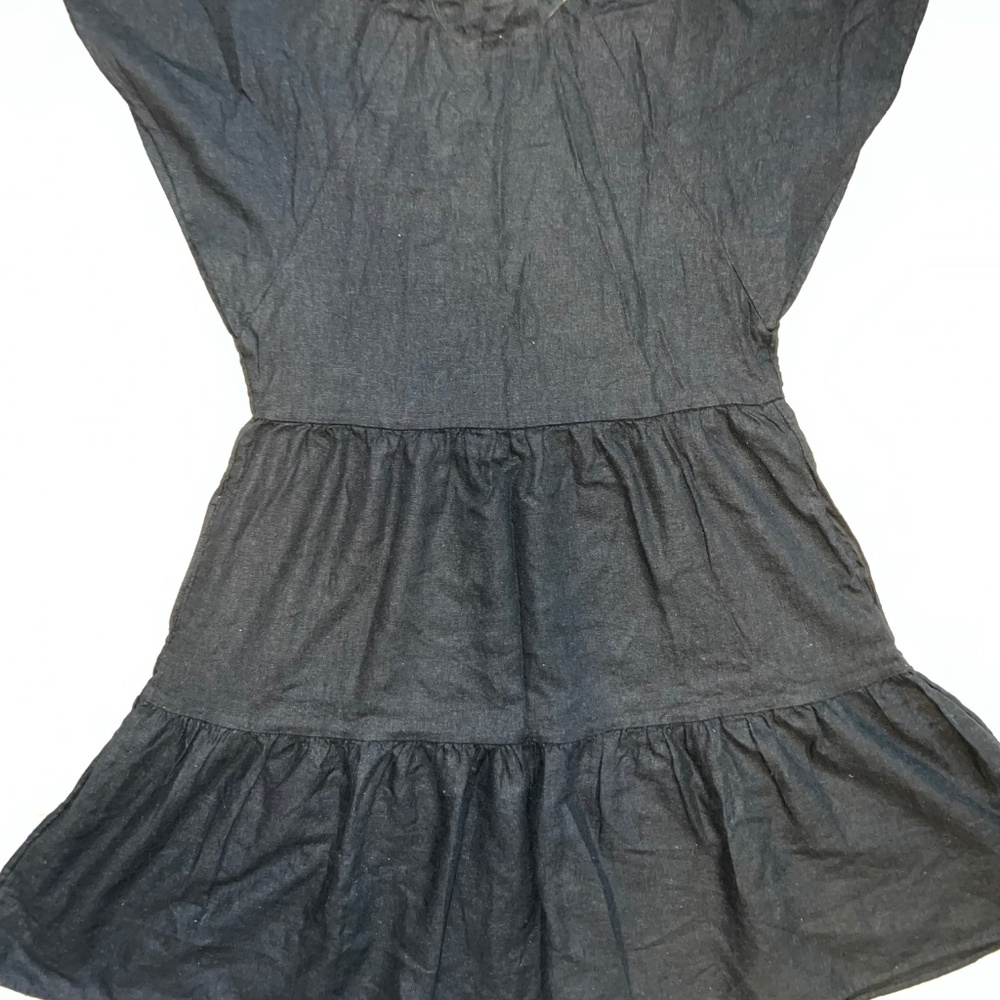 Universal Thread - Women's Flutter Short Sleeve Mini Skater Dress - Black XS - Picture 5 of 7